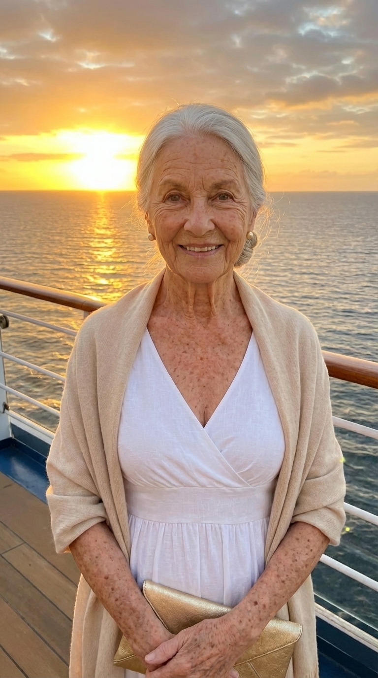 Nana Grace at sunset